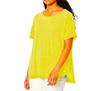 AMAZON ESSENTIALS Lightweight Relaxed Crewneck Shirt Size XXL Yellow NWT